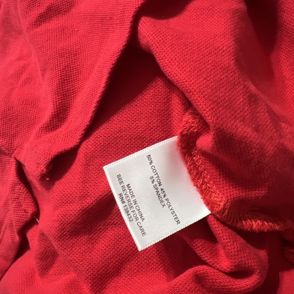 ModCloth red key hole cap sleeve polo‎ collared short sleeve XS - Picture 6 of 7